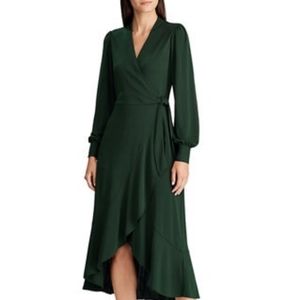 Ralph Lauren Midi Surplice Dress